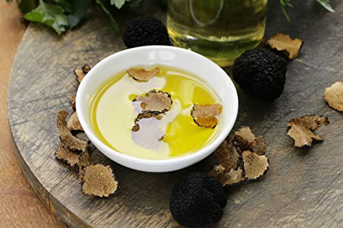 aBeiou. Black Truffle Oil 100ml extra gourmet product 100% Italian extra virgin olive oil flavoured with black truffle artisan vegan vegetarian ideal for gift giving and cooking.