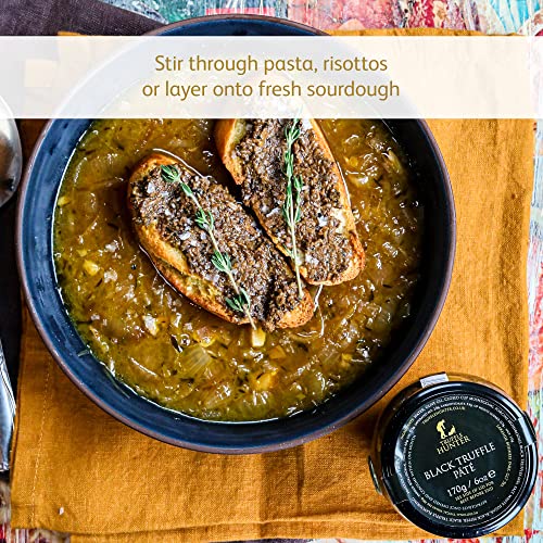 TruffleHunter - Black Truffle Pate - Preserved Truffles with Porcini Mushrooms - Bread Spread 170g