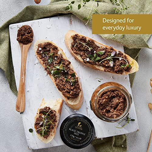 TruffleHunter - Black Truffle Pate - Preserved Truffles with Porcini Mushrooms - Bread Spread 170g