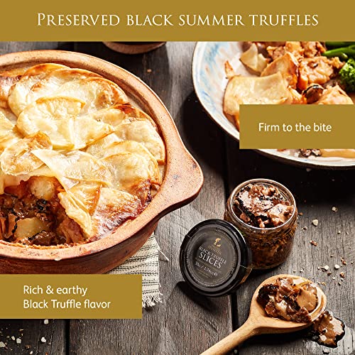 TruffleHunter - Black Truffle Slices - Preserved Truffles in Extra Virgin Olive Oil - 50g