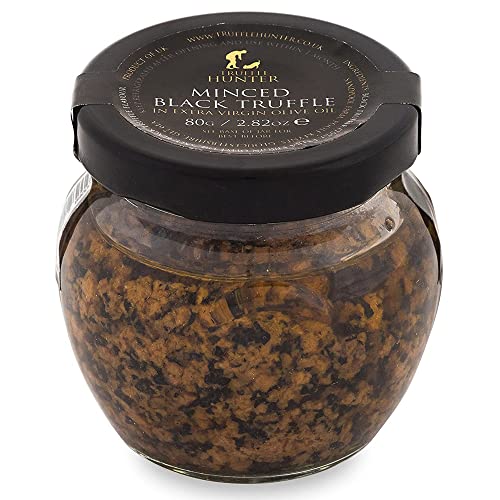 TruffleHunter - Minced Black Truffle - Preserved Truffles in Extra Virgin Olive Oil - 80g
