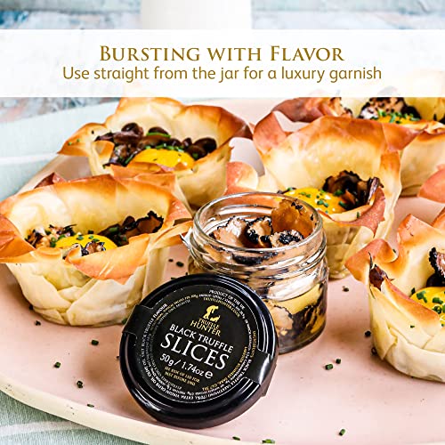 TruffleHunter - Black Truffle Slices - Preserved Truffles in Extra Virgin Olive Oil - 50g