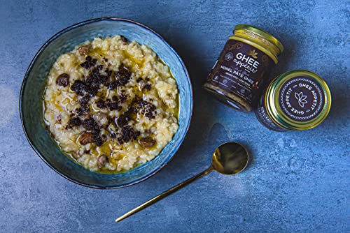 Ghee Appétit Morel Pâté Ghee 300ml I Ghee infused with exotic Morel Mushrooms I Free Range Grass Fed Ghee I Ayurvedic Artisan Ghee