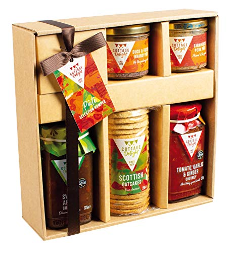Cottage Delight The Pate Selection Hamper - A Special Savoury Selection Perfect for Pate Lovers - Including Savoury Biscuits, Pates & Chutneys