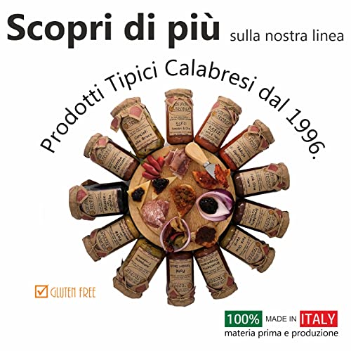Nduja di Spilinga 280gr Spicy Spreadable italian sausage - Italian Artesian Food Gourmet Delicatessen- Made Italy - Typical Calabrian Product - Delizie Vaticane Di Tropea