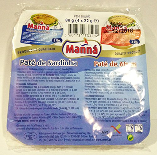 Manná Sardine/Tuna Pâté from Portugal 88g