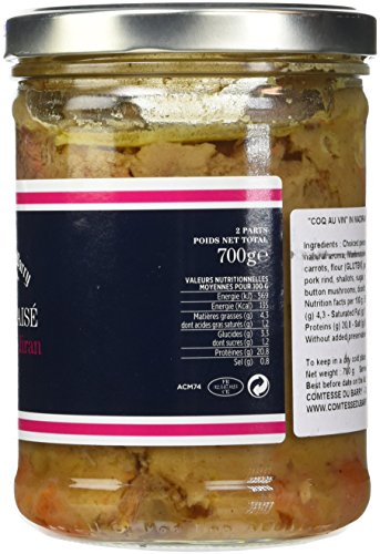 Comtesse du Barry Rooster Coq Au Vin in Madiran Wine Sauce 700 g