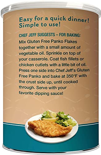 Jeff Nathan Creations Gluten Free Breadcrumbs, Panko Crumbs, Plain 425g (Pack of 2) | No Artificial Flavours, Colours or Preservatives