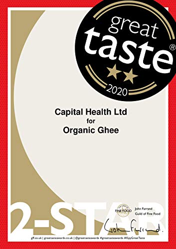 Great Taste 2020 Winner - Organic Certified - Grass Fed Cows – English Ayurvedic Clarified Ghee by Organic Swaad 300g