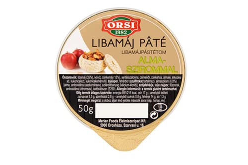 Orsi Goose Liver Pate and Mousse Special Gourmet Selection 50g [Pack of 5] Honey & Lemon, Roasted Walnuts, Apple Petal Pate. Mediterranean, Spicy Mousse.