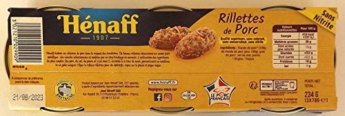 Henaff Rillettes De Porc/ Pork Rillettes Pate 3x78g