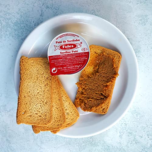 Fides Sardine Pate 4X 22g Capsule | Portuguese Fish Pate Spread | Wild Sardines
