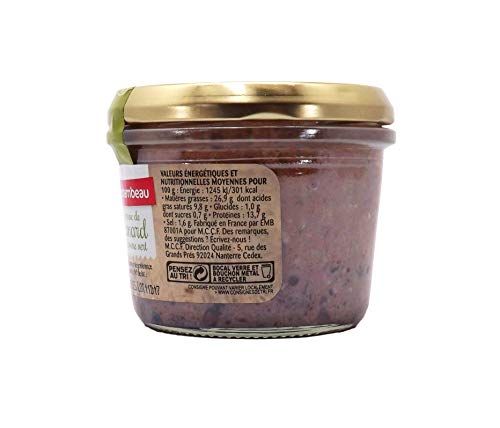 Rochambeau Terrine de Canard/ Duck Terrine 180g with Green Pepper, Low carb, Artificial additives Free