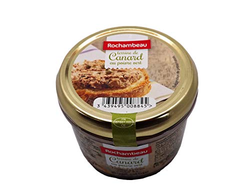 Rochambeau Terrine de Canard/ Duck Terrine 180g with Green Pepper, Low carb, Artificial additives Free