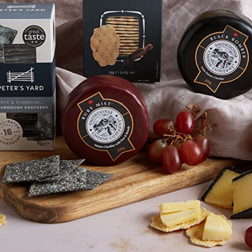 Wine and Cheese Hamper, With Pate - Award Winning Cheese, Rioja Red Wine and Pate - Wine Gifts For Men & Women, Gourmet Hampers & Food Gift Baskets For Couples, Savoury Hamper, By Clearwater Hampers.