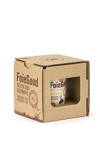 FoieGood - Duck Spread with Truffle - Duck Liver Pâté - Ideal for Appetizers - Smooth and Creamy - No Forced Feeding - Glass Jar 120 g