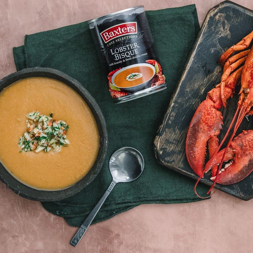 Baxters Chef Selections Soups - Lobster Bisque with Brandy & Fresh Double Cream - 400 g (Pack of 6)
