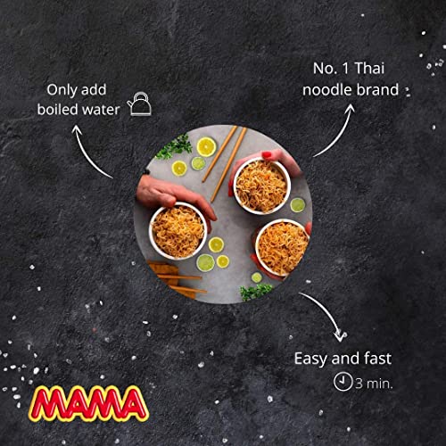 MAMA Oriental Style Instant Noodles Shrimp Creamy Tom Yum Flavour 90g Jumbo (Pack of 20) 1 Case