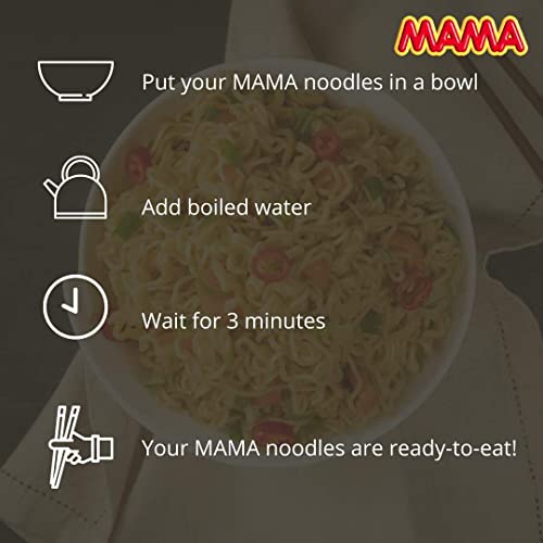 MAMA Oriental Style Instant Noodles Shrimp Creamy Tom Yum Flavour 90g Jumbo (Pack of 20) 1 Case