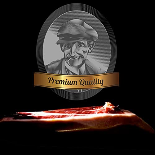Pata Negra iberico Ham | Made From Grain Fed 50% Iberico Pigs | Jamon iberico Cebo de Campo | 7 BELLOTAS Guijuelo (Boneless + 1,0 Kg.)