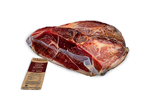 aBeiou. 1KG Great Reserve DUROC Premium Boneless HAM. Spanish Serrano. Matured +24-25 Months (Vacuum-Packed ham) Manufactured in Guijuelo (Spain). Product of The Iberian Peninsula.