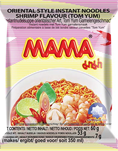 Mama Oriental Style Instant Noodles Shrimp Flavour (Tom Yum) (30x60g)