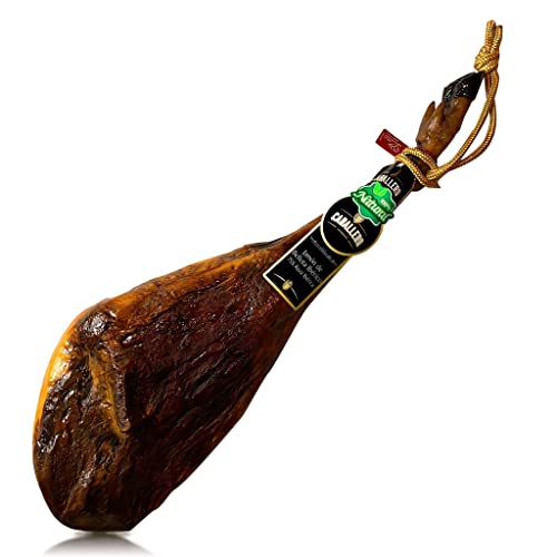 8-9 Kg Iberico Ham Bellota - from Iberico Pigs Fed with Acorns and 100% Natural Curation Process - Spanish Jamon Pata Negra - Jamon Iberico Bellota