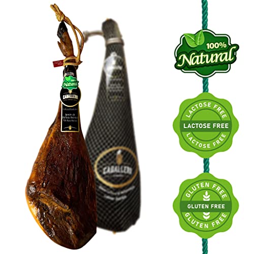 8-9 Kg Iberico Ham Bellota - from Iberico Pigs Fed with Acorns and 100% Natural Curation Process - Spanish Jamon Pata Negra - Jamon Iberico Bellota