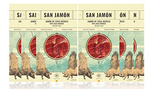 San Jamon Sliced Iberico Ham Pack 6 x 100g