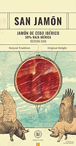 San Jamon Sliced Iberico Ham Pack 6 x 100g