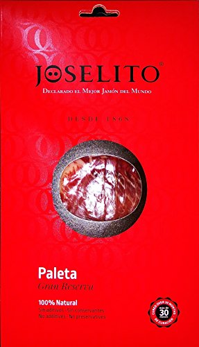 3 Trays - Paleta de Bellota 100% Ibérica D.O.P. Gran Reserva JOSELITO - Ham "Paleta" Acorn 100% Iberian D.O.P. (Protected Designation of Origin) "Gran Reserva" JOSELITO (3 Trays of 70GR.)