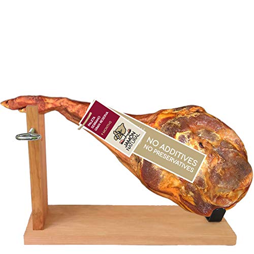 Jamon Serrano Spanish Ham Set | 4.0 kg Paleta Serrano Gran Reserva | 100% Natural - No Additives or Preservatives | Great Taste Awards 2020 | Gold Star Winning Serrano Ham