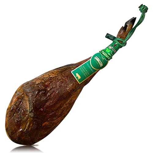 8-9 Kg Iberico Ham Pata Negra - from Free Range Iberico Pigs raised in Dehesas and 100% Natural Curation Process - Spanish Jamon Iberico Pata Negra - Jamon Iberico de Cebo de Campo