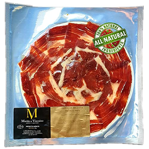 Hand Carved 100% Iberico Ham BELLOTA Pata Negra 36+ Months - 100 Grams Bellota Iberico Ham Slices with 100% Natural Curation Process