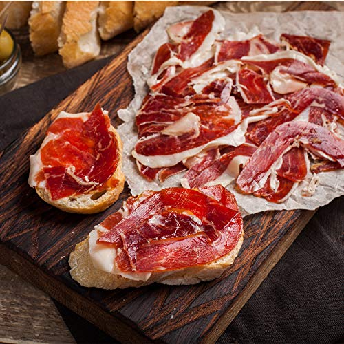 aBeiou. 1KG Spanish BONELESS IBERICO HAM Acorn-fed. Jamon Iberico de BELLOTA Deshuesado - Pata Negra. Vacuum Packed. Cured +36 Months in Guijuelo (Salamanca). Hycer Warranty Certificate.
