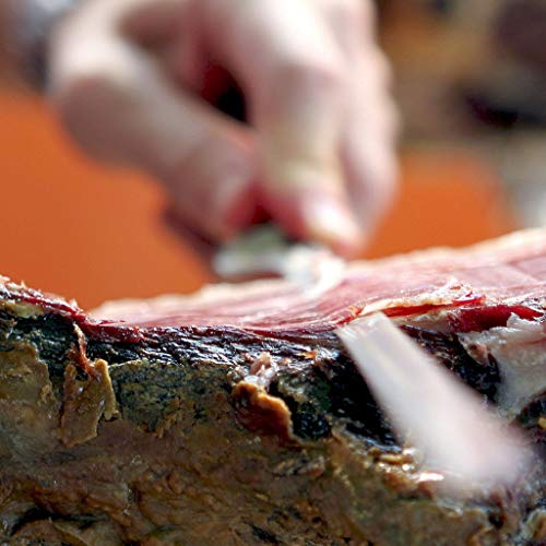 Hand Carved 100% Iberico Ham BELLOTA Pata Negra 36+ Months - 100 Grams Bellota Iberico Ham Slices with 100% Natural Curation Process