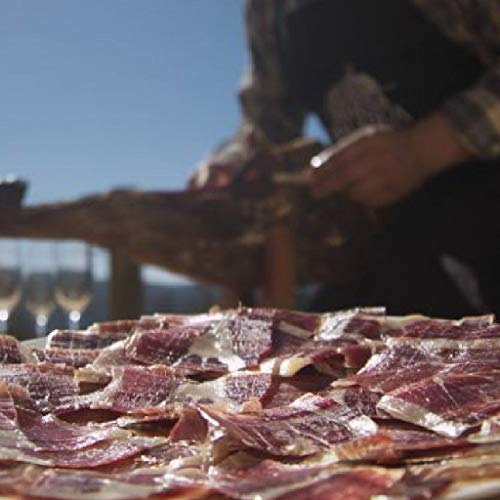 Hand Carved 100% Iberico Ham BELLOTA Pata Negra 36+ Months - 100 Grams Bellota Iberico Ham Slices with 100% Natural Curation Process