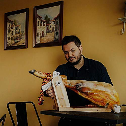 Hand Carved 100% Iberico Ham BELLOTA Pata Negra 36+ Months - 100 Grams Bellota Iberico Ham Slices with 100% Natural Curation Process