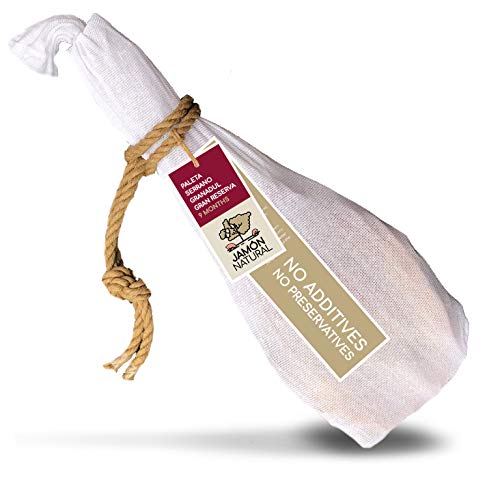 Jamon Serrano Spanish Ham Leg | 4.5 kg Paleta Serrano Gran Reserva | 100% Natural - No Additives or Preservatives | Great Taste Awards 2020 | Gold Star Winning Serrano Ham