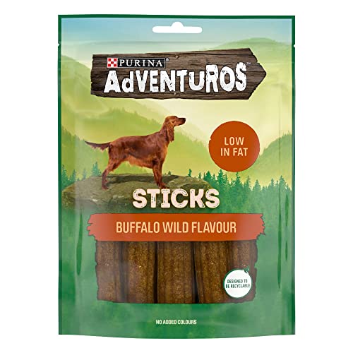 Adventuros Adult Dog Treat Sticks Buffalo 1 x 120g Pack