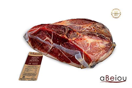 aBeiou. 1KG Great Reserve DUROC Premium Boneless HAM. Spanish Serrano. Matured +24-25 Months (Vacuum-Packed ham) Manufactured in Guijuelo (Spain). Product of The Iberian Peninsula.