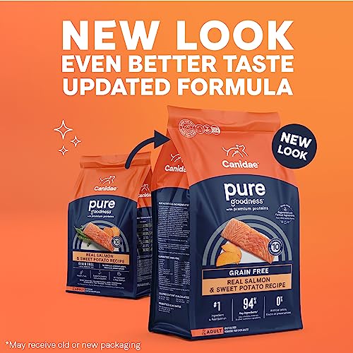 Canidae PURE Limited Ingredient Premium Adult Dry Dog Food, Salmon and Sweet Potato Recipe, 24 Pounds, Grain Free