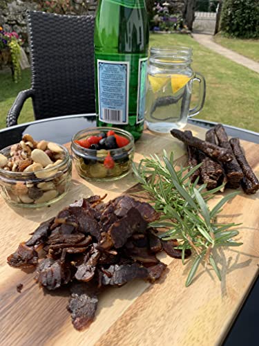 The Biltong Man | Tasty Traditional Lean Beef Biltong | Healthy High Protein Dried Beef Snack | Low Calorie, Gluten-Free & Keto-Friendly, 800 Grams | Pack of 2 x 400g