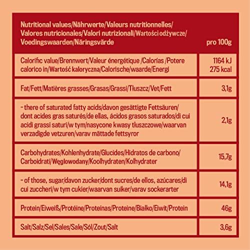 Barazzo Pork Jerky Barbecue | 1 kg (2x500g Maxibag) | 100% regional premium air-dried meat | Beef Jerky/Biltong