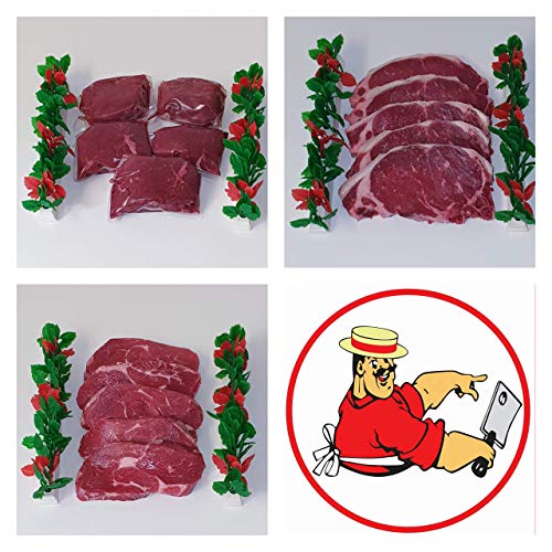 Shukers Butchers Extra Value Quality Beef Steak Hamper Fillet Ribeye and Sirloin
