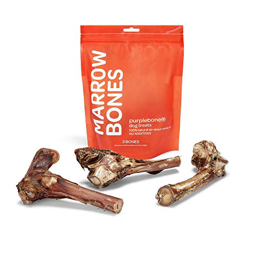 Purplebone Venison Deer Marrow Dog Treats, Pack of 3, Dog Bone Treats for Large or Small Breeds | 100% Natural & Longer Lasting Sticks | Free From Hormones, Additives Or Antibiotics