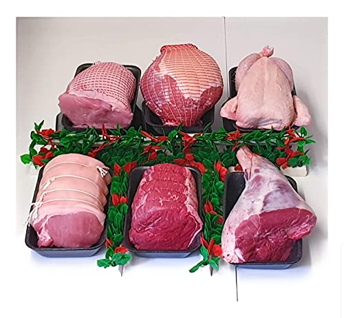 Shukers Butchers Extra Value Ultimate Bargain Family Meat Hamper Joint Pack Beef, Pork, Lamb, Turkey, Gammon, Chicken, Fresh Modern Family Buy Meat Pack.