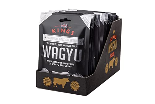 Kings Platinum Edition Wagyu Beef Jerky, 25g (Pack of 16)