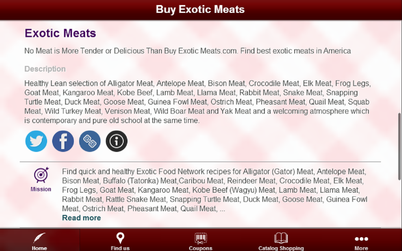 Buy Exotic Meats.com