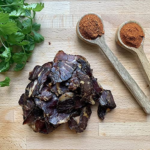 The Biltong Man | Tasty Traditional Fatty Beef Biltong | Healthy High Protein Dried Beef Snack | Low Sugar, Gluten-free & Keto-friendly, 500 Grams